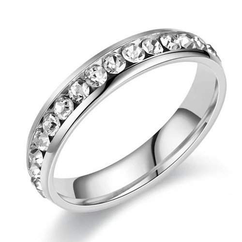 Eleganter edelstahl ring mit - ring,