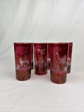 6x Everyman Glas rubinrot