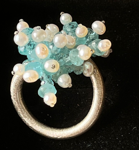 Ring süßwasserperlen und - süßwasserperlen,