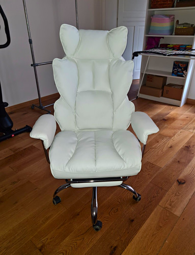 Weißer büro drehstuhl - weißer, büro-drehstuhl