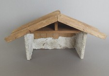 Krippenstall Stall 15cm hoch zum Fertig bauen Basteln Krippe Weihnachtskrippe N1