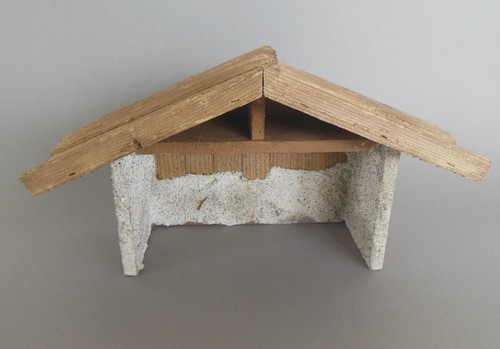 Krippenstall stall 15cm hoch - stall,