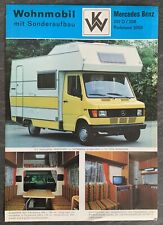 Prospekt Weinsberg Wohnmobil Sonderaufbau Mercedes Benz L207D L308 1977 DINA4