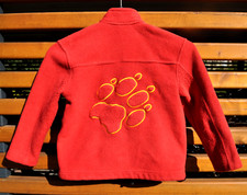 Fleecejacke dunkelro mit