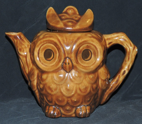 Keramik tee kaffeekanne eule - keramik,