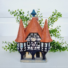 Lichthaus G. Wurm Haus Porzellan Winterdorf Fachwerk Haus Rathaus