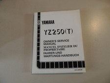 Werkstatthandbuch Yamaha YZ250 (T) 1987  Service manual Manuel d`atellier