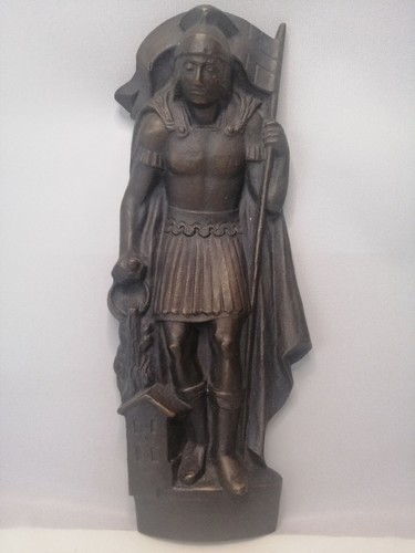 Bronze wandrelief heiliger - bronze,