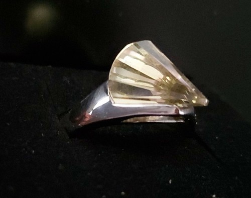Ring prasiolith 925 - prasiolith,