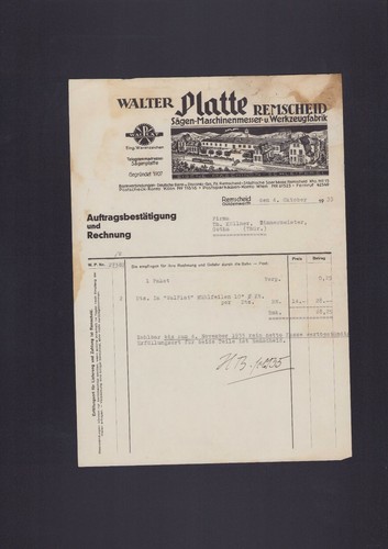 Remscheid rechnung 1935 - remscheid,,