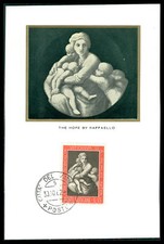 VATIKAN MK 1962 KONZIL GEMÄLDE RAFFAEL MAXIMUMKARTE MAXIMUM CARD MC CM cs67