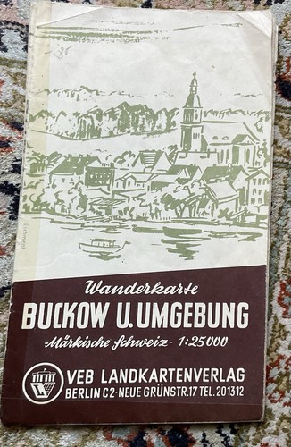 Ddr wanderkarte buckow - ddr,