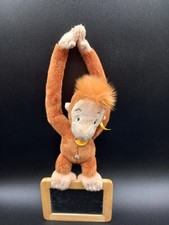 Steiff Plüschtier Dodo Orang Utan mit Schiefertafel 019029 Knopf im Ohr Plüsch