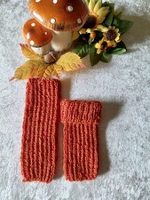 Baby/Kleinkind Beinstulpen Ganzbeinwärmer 100% Alpakawolle Neu Handgestrickt