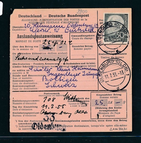 114151 auslandspostanweisung - 114151),