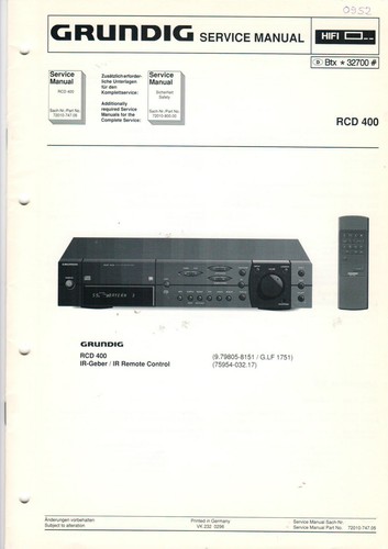 Grundig service anleitung - grundig,