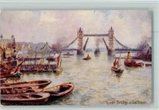 10520716 - Nr. 8932 London sign Flower - Tower Bridge , gute Erhaltung Tucks