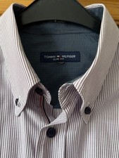 TOMMY HILFIGER SLIM FIT, Herren Hemd, Gr. 43, gebraucht, Baumwolle, lang Arm