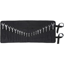 Werkzeugrolle Werkzeugtasche Schraubenschlüssel Gewachstes Segeltuch schwarz