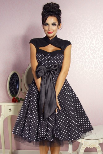Damen rockabilly kleid 50er - kleid,