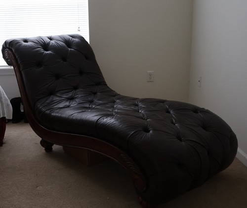 Chaise lounge chair - chaise, brown