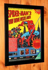 1992 Spider-Man 2 Return of the Sinister Six X-Men SNES Promo Poster Werbung gerahmt