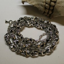 Totenkopf kette massiv silber - kette,