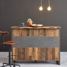 trendteam Bar Tresen Theke Stehtisch Old Wood - Ess- / Wohnzimmer - 140x105x48