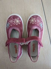 Superfit Ballerinas Mädchen Gr. 26 Rot Blumen Casual Kinderschuhe