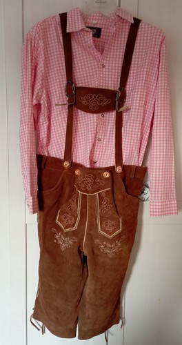 Lederhose mit trachtenhemd - lederhose,