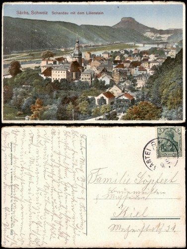 Ansichtskarte bad schandau - ansichtskarte,