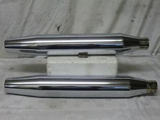 Harley-Davidson orig. US Endtöpfe mit Kat., chrom, TC Softail Heritage, Springer