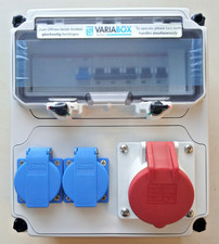 Bals Wandverteiler Baustromverteiler CEE-Kombi FI LS CEE 16A Schuko 230V