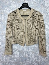 RIANI Beige Perforated Suede