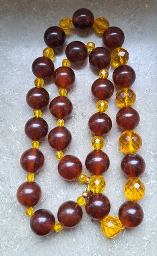 Vintage cherry amber bakelite - vintage,