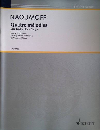 Vier lieder für singstimme - lieder,