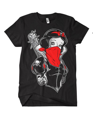 Snow white tattooed shirt - snow,
