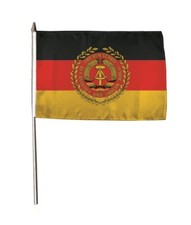 Stockflagge Fahne Flagge DDR NVA Truppenfahne 30 x 45 cm