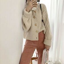 Damen Grob Gestrickt Pullover