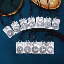 A27 Anhänger buddhistisch Tierkreiszeichen Bodhisattva Silber 999 mit Kordel