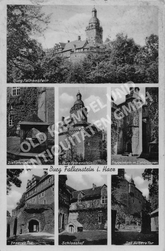 Postkarte burg falkenstein - ak,