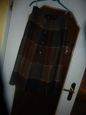 Damen Herbst/Winter Faltenrock kariert aus Reiner Schurwolle gefüttert  Gr. 38