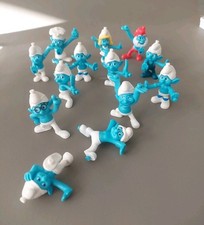 13 Steckschlümpfe Schlumpf Edeka Steck sie Alle 4,5 cm Steckfigur Figur Sammeln