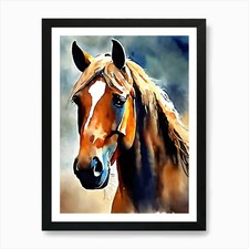 Pferd Aquarell Gemälde