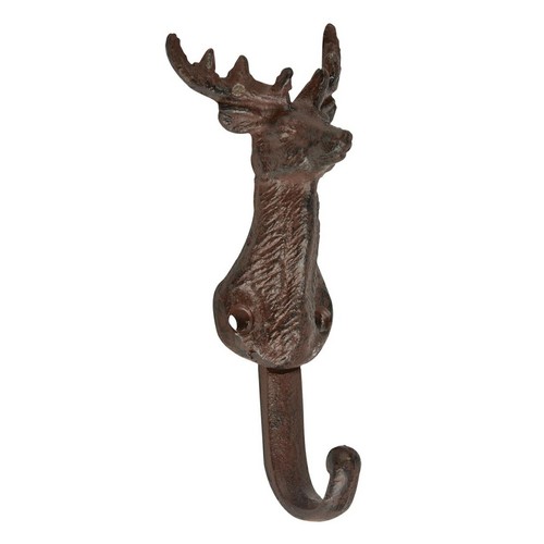 Wandhaken hirsch braun - wandhaken,