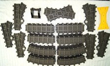 Playmobil RC Train Schienen Gleise Konvolut II mit Kreuzung, 6 Weichen 20 Gerade