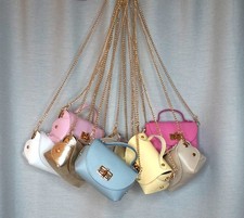 Echtleder mini bag klappen - echtleder,