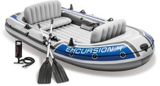 Intex Excursion 4 Schlauchboot-Set Angelboot Paddel Pumpe 4 Personen 1691980