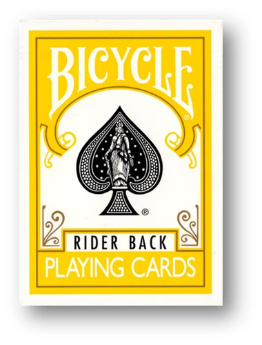 Bicycle poker deck yellow - bicycle,