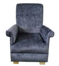 Laura Ashley Villandry Anthrazit Stoff Kinderstuhl Schwarz Sessel Kinder Neu